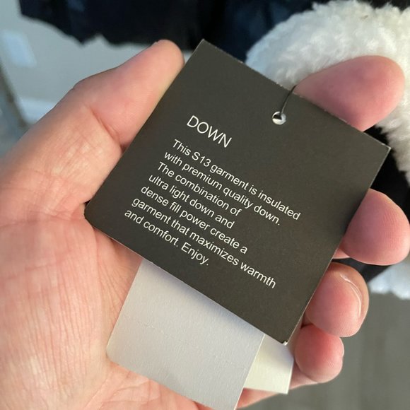 NWT S13/NYC Callie Faux-Sherpa-Trim Down Puffer Coat Size L - Picture 8 of 11